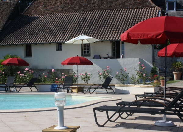 View of Terrace Cottage from the swimming pool