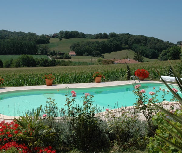 Swimming pool with stunning view