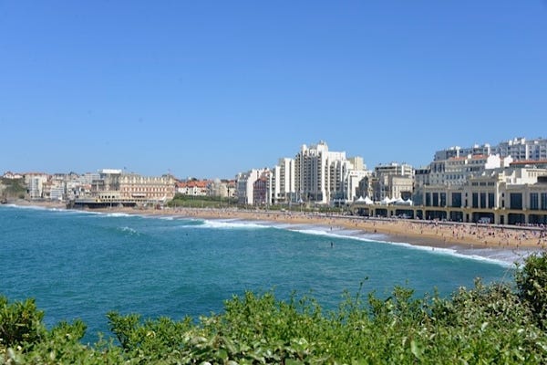 View of the Grande Plage, Biarritz